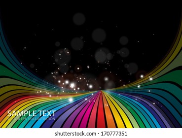 Rainbow color vector glitter fall  template background   illustration  - Vector web design shiny striped background 
