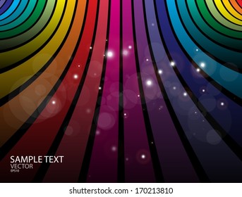 Rainbow color vector techno background template - Vector web design  template background illustration