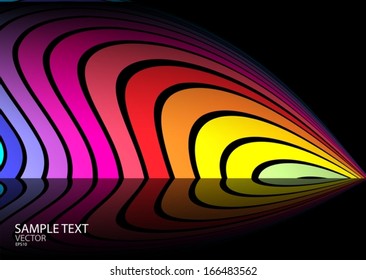 Rainbow color vector web    background template - Vector web   design background illustration
