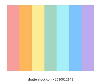 Rainbow color vertical stripe background material