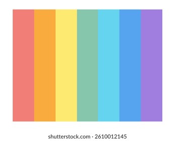 Rainbow color vertical stripe background material