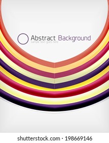 Plantilla de diseño de abstracción de onda de color arcoiris con espacio de copia