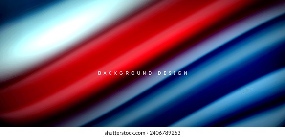 Rainbow color wave lines on black. Techno or business abstract background for posters, covers, banners, brochures, websites
