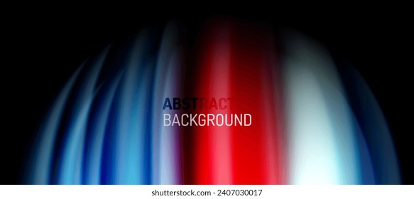Líneas de onda de color arcoiris sobre negro. Material técnico o comercial abstracto para carteles, portadas, pancartas, folletos, sitios web