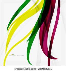 farbige Rainbow-Wellenstreifen, abstrakte, bunte Formen