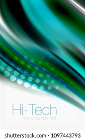Rainbow color waves, vector blurred abstract background. Vector artistic illustration for presentation, app wallpaper, banner or poster
