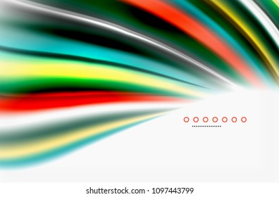 Rainbow color waves, vector blurred abstract background. Vector artistic illustration for presentation, app wallpaper, banner or poster