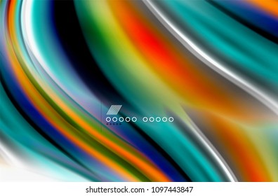 Rainbow color waves, vector blurred abstract background. Vector artistic illustration for presentation, app wallpaper, banner or poster