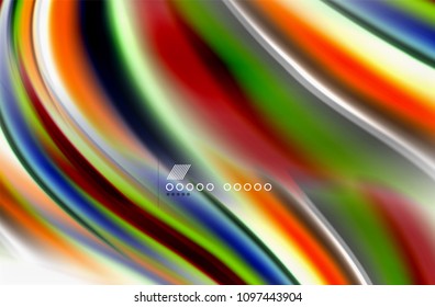 Rainbow color waves, vector blurred abstract background. Vector artistic illustration for presentation, app wallpaper, banner or poster
