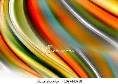 Rainbow color waves, vector blurred abstract background. Vector artistic illustration for presentation, app wallpaper, banner or poster