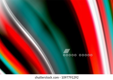 Rainbow color waves, vector blurred abstract background. Vector artistic illustration for presentation, app wallpaper, banner or poster