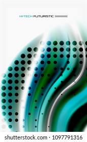 Rainbow-Farbwellen, Vektorunscharfer abstrakter Hintergrund. Vektorgrafik zur Präsentation, App-Bildschirmhintergrund, Banner oder Poster