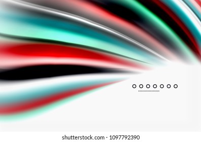 Rainbow color waves, vector blurred abstract background. Vector artistic illustration for presentation, app wallpaper, banner or poster