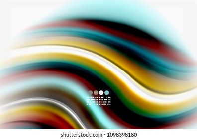 Rainbow color waves, vector blurred abstract background. Vector artistic illustration for presentation, app wallpaper, banner or poster