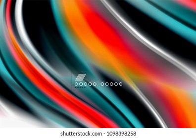 Rainbow color waves, vector blurred abstract background. Vector artistic illustration for presentation, app wallpaper, banner or poster