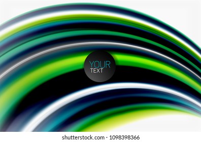 Rainbow color waves, vector blurred abstract background. Vector artistic illustration for presentation, app wallpaper, banner or poster