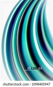 Rainbow color waves, vector blurred abstract background. Vector artistic illustration for presentation, app wallpaper, banner or poster