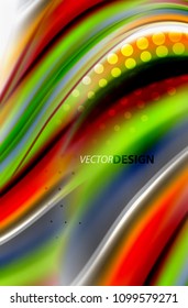 Rainbow color waves, vector blurred abstract background. Vector artistic illustration for presentation, app wallpaper, banner or poster