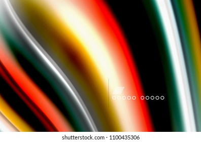 Rainbow color waves, vector blurred abstract background. Vector artistic illustration for presentation, app wallpaper, banner or poster
