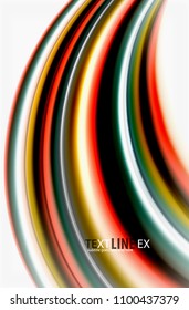 Rainbow color waves, vector blurred abstract background. Vector artistic illustration for presentation, app wallpaper, banner or poster