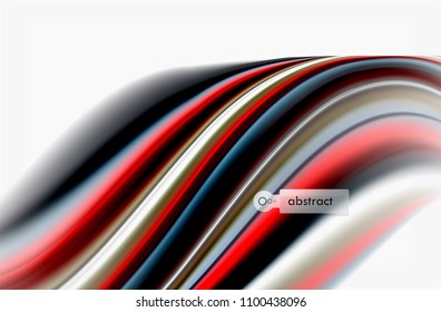 Rainbow color waves, vector blurred abstract background. Vector artistic illustration for presentation, app wallpaper, banner or poster