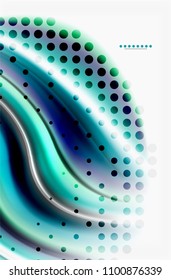 Rainbow color waves, vector blurred abstract background. Vector artistic illustration for presentation, app wallpaper, banner or poster