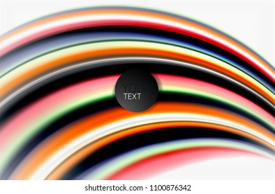 Rainbow color waves, vector blurred abstract background. Vector artistic illustration for presentation, app wallpaper, banner or poster