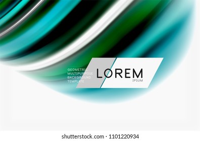 Rainbow color waves, vector blurred abstract background. Vector artistic illustration for presentation, app wallpaper, banner or poster