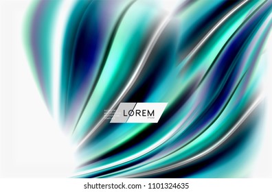 Rainbow color waves, vector blurred abstract background. Vector artistic illustration for presentation, app wallpaper, banner or poster