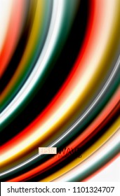 Rainbow color waves, vector blurred abstract background. Vector artistic illustration for presentation, app wallpaper, banner or poster