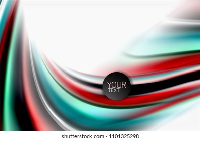 Rainbow color waves, vector blurred abstract background. Vector artistic illustration for presentation, app wallpaper, banner or poster