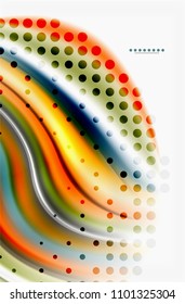 Rainbow color waves, vector blurred abstract background. Vector artistic illustration for presentation, app wallpaper, banner or poster