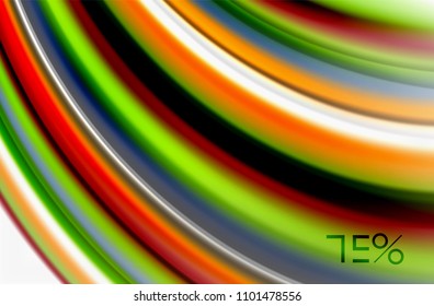 Rainbow color waves, vector blurred abstract background. Vector artistic illustration for presentation, app wallpaper, banner or poster