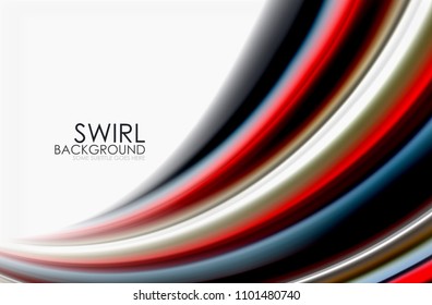 Rainbow color waves, vector blurred abstract background. Vector artistic illustration for presentation, app wallpaper, banner or poster