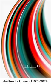 Rainbow color waves, vector blurred abstract background. Vector artistic illustration for presentation, app wallpaper, banner or poster