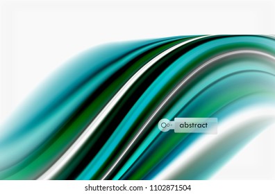 Rainbow color waves, vector blurred abstract background. Vector artistic illustration for presentation, app wallpaper, banner or poster