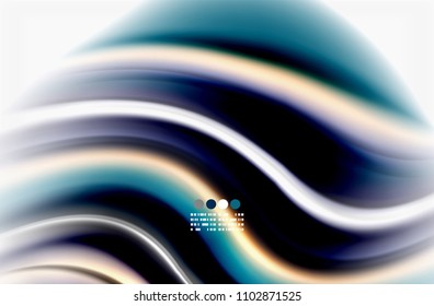 Rainbow color waves, vector blurred abstract background. Vector artistic illustration for presentation, app wallpaper, banner or poster