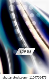 Rainbow color waves, vector blurred abstract background. Vector artistic illustration for presentation, app wallpaper, banner or poster
