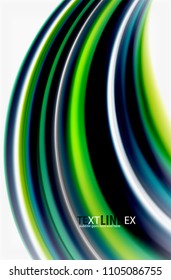 Rainbow color waves, vector blurred abstract background. Vector artistic illustration for presentation, app wallpaper, banner or poster