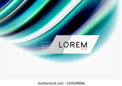 Rainbow color waves, vector blurred abstract background. Vector artistic illustration for presentation, app wallpaper, banner or poster
