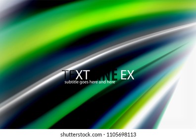 Rainbow color waves, vector blurred abstract background. Vector artistic illustration for presentation, app wallpaper, banner or poster