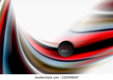 Rainbow color waves, vector blurred abstract background. Vector artistic illustration for presentation, app wallpaper, banner or poster