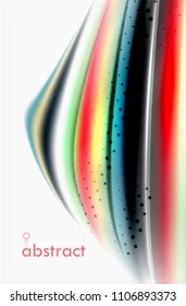 Rainbow color waves, vector blurred abstract background. Vector artistic illustration for presentation, app wallpaper, banner or poster