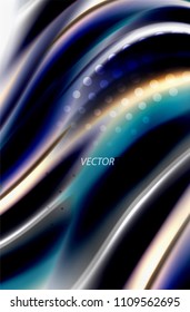 Rainbow color waves, vector blurred abstract background. Vector artistic illustration for presentation, app wallpaper, banner or poster
