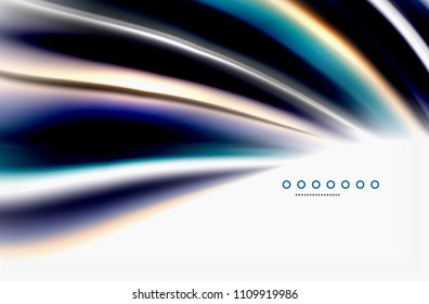 Rainbow color waves, vector blurred abstract background. Vector artistic illustration for presentation, app wallpaper, banner or poster