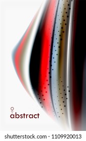 Rainbow color waves, vector blurred abstract background. Vector artistic illustration for presentation, app wallpaper, banner or poster