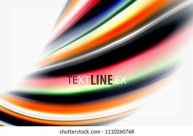 Rainbow-Farbwellen, Vektorunscharfer abstrakter Hintergrund. Vektorgrafik zur Präsentation, App-Bildschirmhintergrund, Banner oder Poster