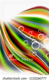 Rainbow color waves, vector blurred abstract background. Vector artistic illustration for presentation, app wallpaper, banner or poster