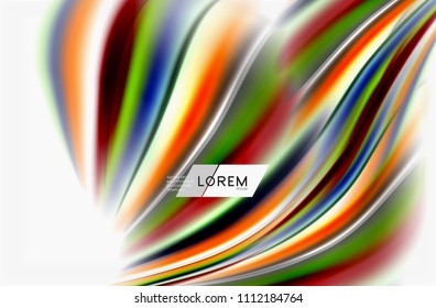 Rainbow color waves, vector blurred abstract background. Vector artistic illustration for presentation, app wallpaper, banner or poster