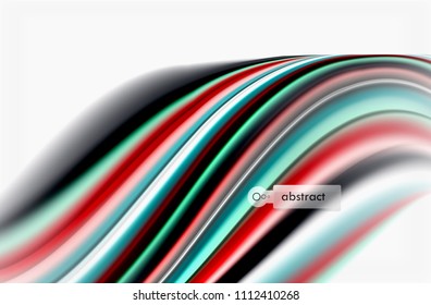 Rainbow color waves, vector blurred abstract background. Vector artistic illustration for presentation, app wallpaper, banner or poster